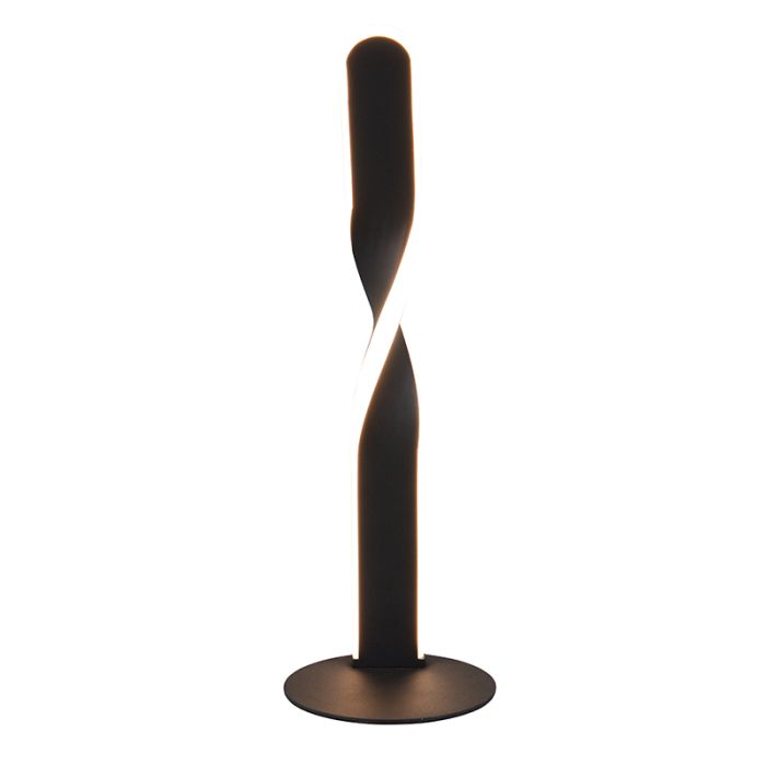 Svart bordslampa design, Quirinus, 10W, 4000K LED, med brytare
