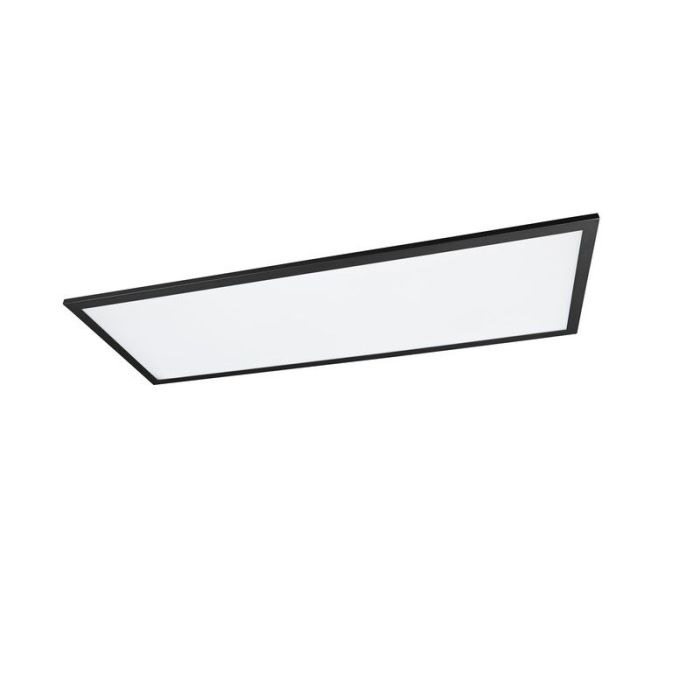 Svart plafond modern, Marlise, 33,5W, varm till kall vit justerbar LED, met fjärrkontroll