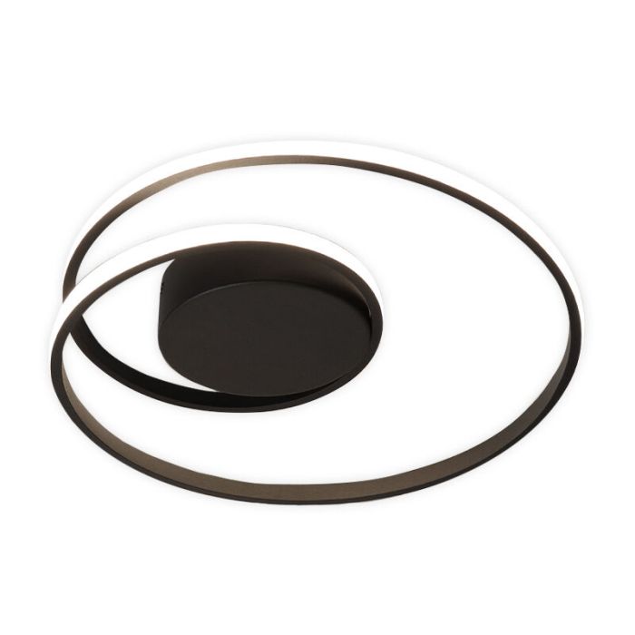 Svart plafond modern, Sassandra, 22W, 3000K LED, 3 stegs dimmer