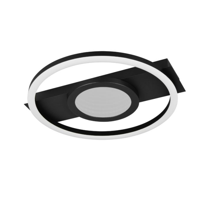 Svart taklampa modern, Sandhia, 16W, 3000K LED