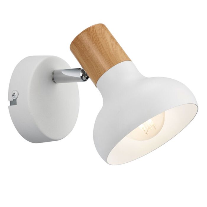 Vit väggspotlight modern, Toos