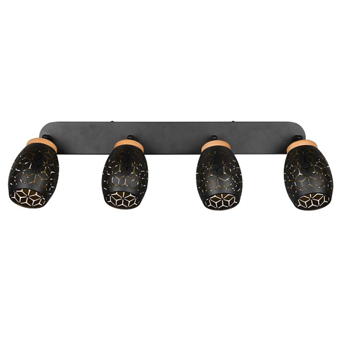 Svart spotlight tak modern, Delana