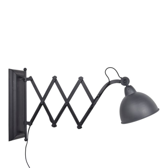 Industri vägglampa svart, Borani