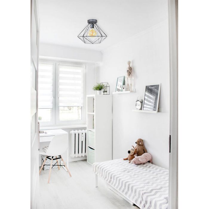 Industri taklampa svart, Merlon