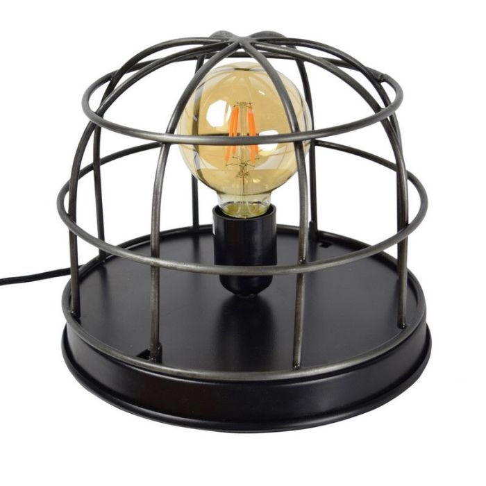 Industri bordslampa svart, Nova, med brytare
