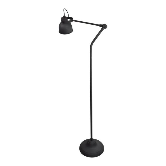 Industri golvlampa svart, Redon, med brytare
