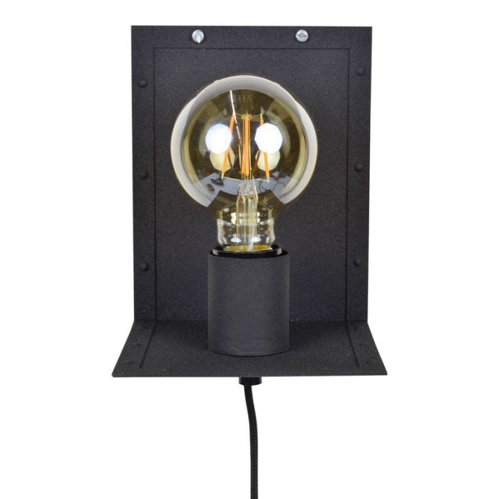 Industri vägglampa svart, Ferial