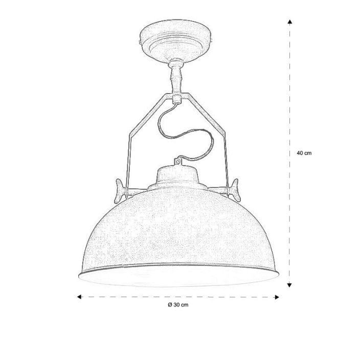 Industri plafond svart, Fellen