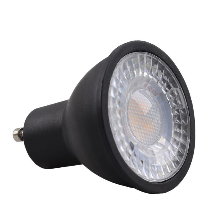 5-pack svart GU10 LED spot Antonie, 3 Watt, 2700K (varm vit)