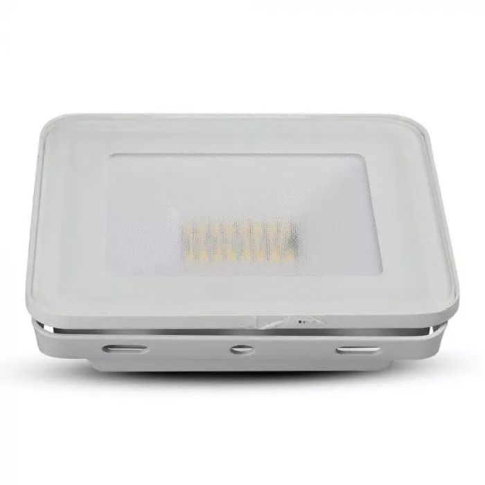 Vit smart strålkastare modern, Leander, 20W, justerbar ljusfärg LED, IP65