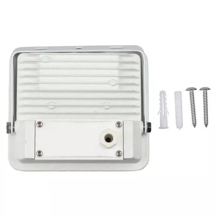 Vit smart strålkastare modern, Leander, 20W, justerbar ljusfärg LED, IP65