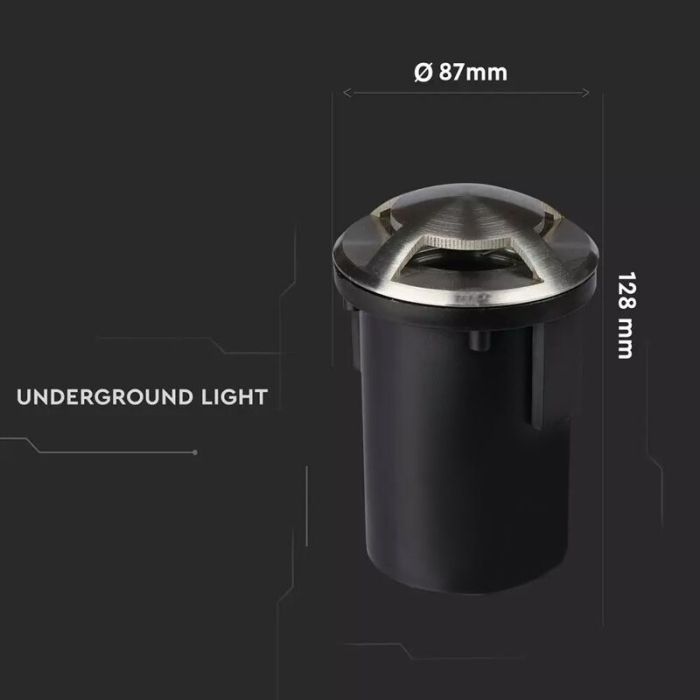 Modern decklight silver, Marcus, IP67