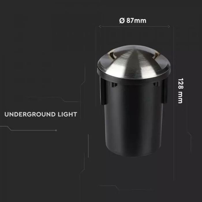 Modern decklight silver, Marcus, IP67