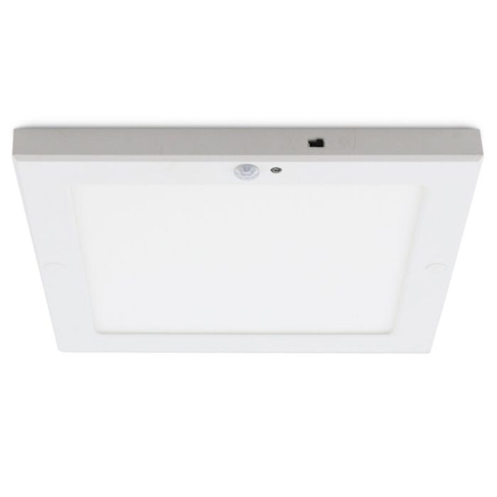 Plast taklampa med sensor vit, Luan, 20W, 3000K LED