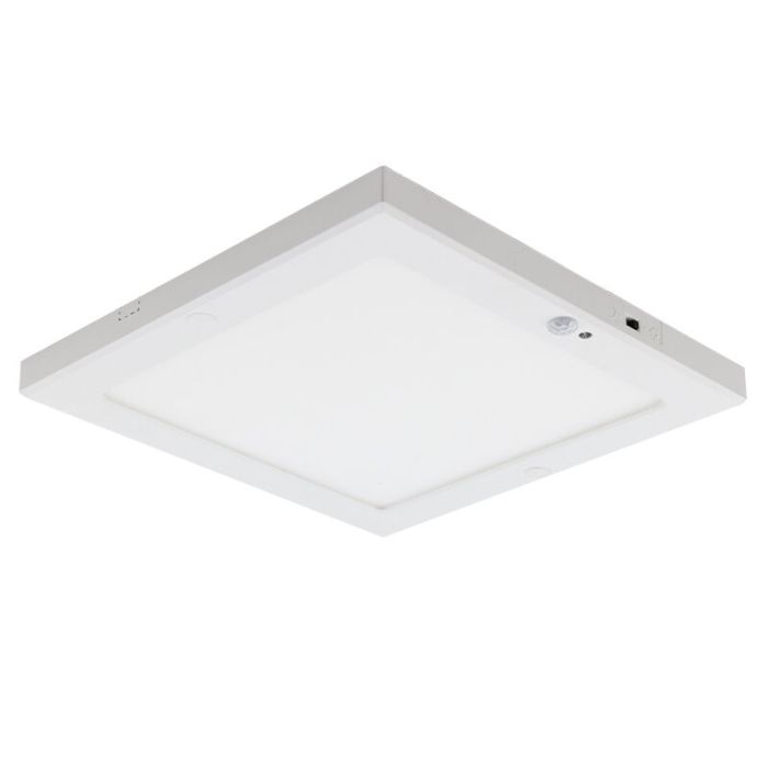 Plast taklampa med sensor vit, Luan, 20W, 3000K LED