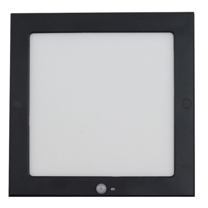 Plast taklampa med sensor svart, Luan, 18W, 3000K LED