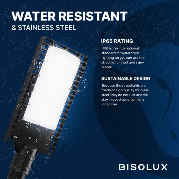 Bisolux LED gatubelysning Garry, 90W, 6000K, 5 års garanti