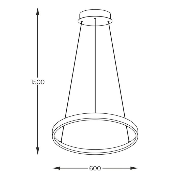 Design fönsterlampa guld, Kubra, 28W, varm till kall vit justerbar LED